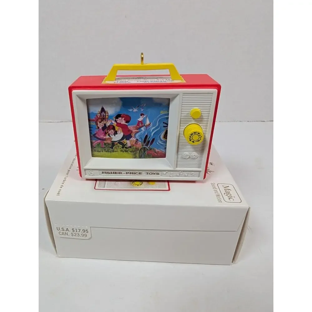 MIB Hallmark Keepsake Ornaments Fisher-Price Two Tune TV Magic Sound 2012!